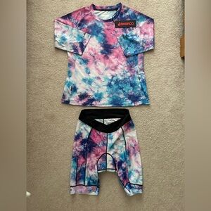 Dharco Tie Dye top and shorts Size L NEW